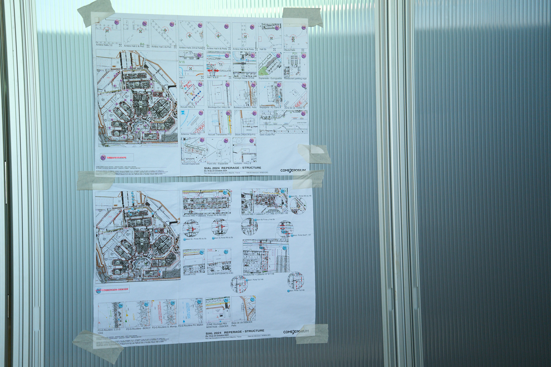 Plans de repérage des structures
