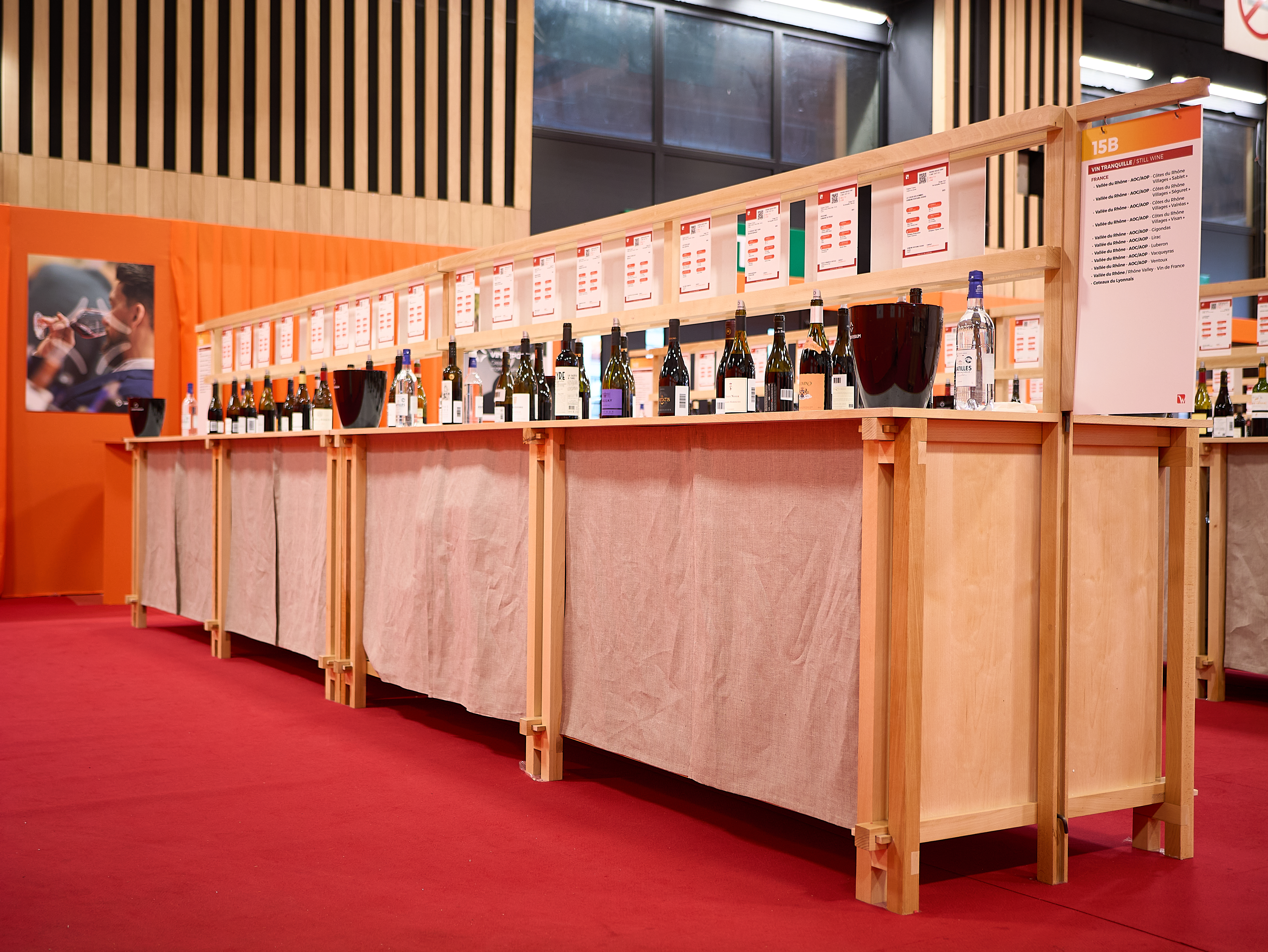 Salon Wine Paris - Meuble sur mesure dégustation de vin