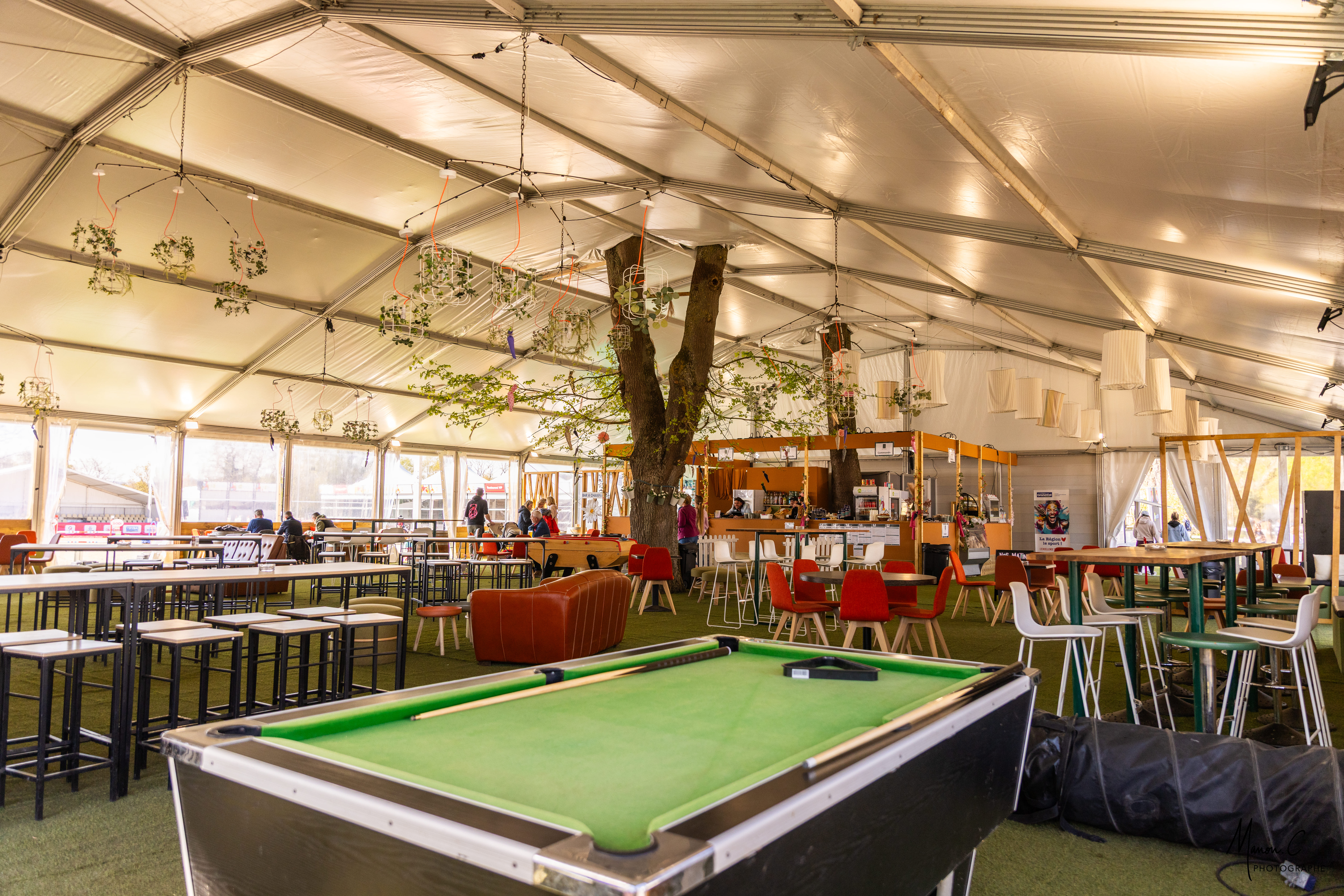 Installation de l'événement équestre Jump'Est - Espace de restauration