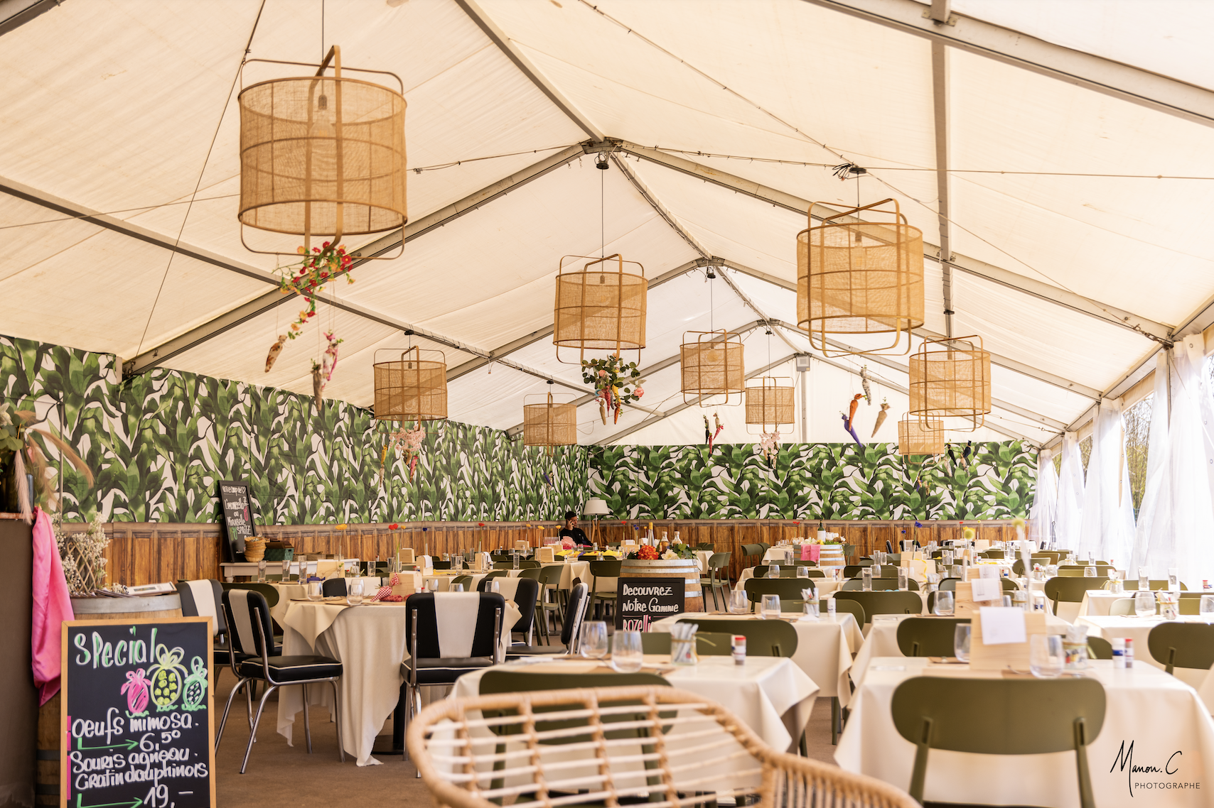 Installation de la Brasserie de l'événement équestre Jump'Est