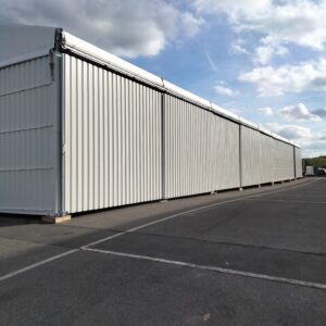 Bâtiment de stockage murs bardage métallique